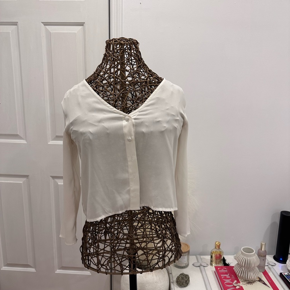 SHEER WHITE CAMISOLE - Picture 2 of 4